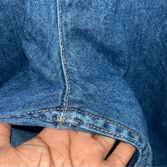 Free People We the Free Ziggy Slouchy Denim Overall Jeans Size S - Picture 6 of 13